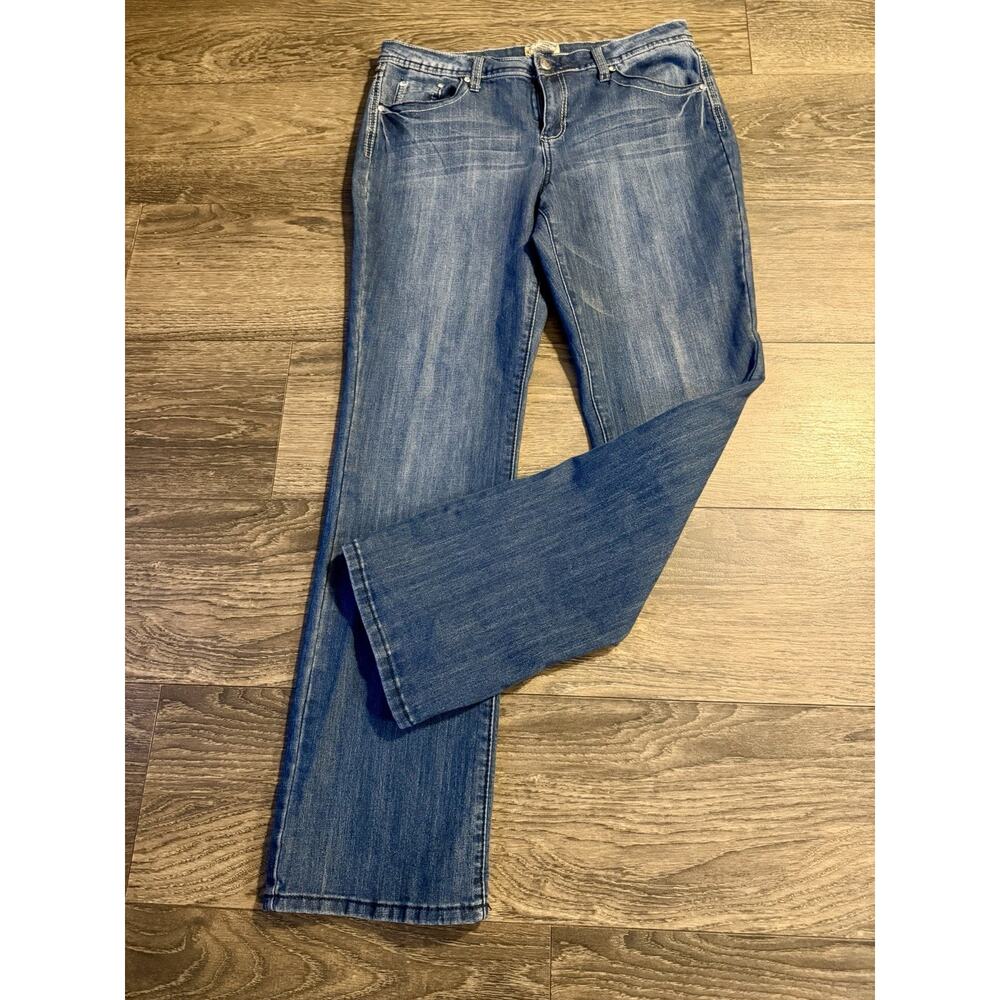 Woman's Vintage Y2K Embellished Earl Dark Wash Bootcut Jeans Size 12